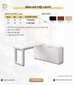 Bàn làm việc LBV93.1 140x120