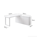 Bàn làm việc LBV93.1 140x120