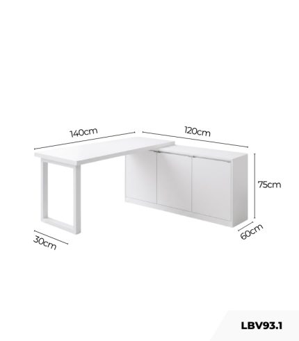 Bàn làm việc LBV93.1 140x120