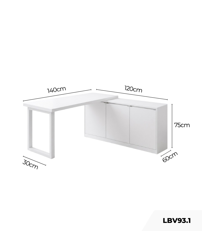 Bàn làm việc LBV93.1 140x120