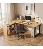 Bàn làm việc Chữ L LBV39.6 140x120 - Vân gỗ nhạt