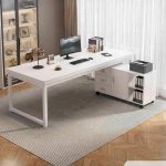 Bàn làm việc Chữ L LBV51.3 160x100 - Trắng