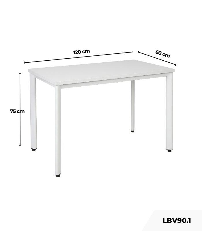 Bàn làm việc LBV90.1 120x70 - Trắng