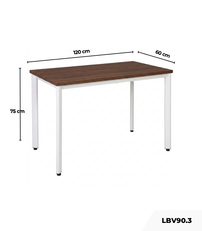 Bàn làm việc LBV90.3 120x60 - Vân gỗ đậm