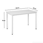 Bàn làm việc LBV90.4 140x70 - Trắng