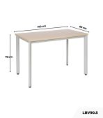 Bàn làm việc LBV90.5 140x60 - Vân gỗ nhạt