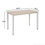 Bàn làm việc LBV90.5 140x60 - Vân gỗ nhạt