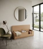 Ghế băng GB01.1 120x40cm - Vân gỗ nhạt