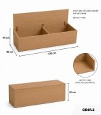 Ghế băng GB01.2 120x40cm - Vân gỗ nhạt
