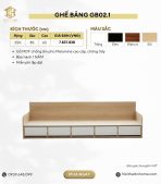 Ghế băng GB02.1 250x85x65cm - Vân gỗ nhạt