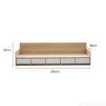 Ghế băng GB02.1 250x85x65cm - Vân gỗ nhạt