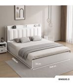Giường gỗ GNG20.3 160x200 - Trắng