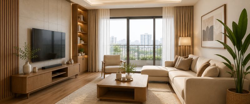 Nội thất phòng khách chung cư TinHome