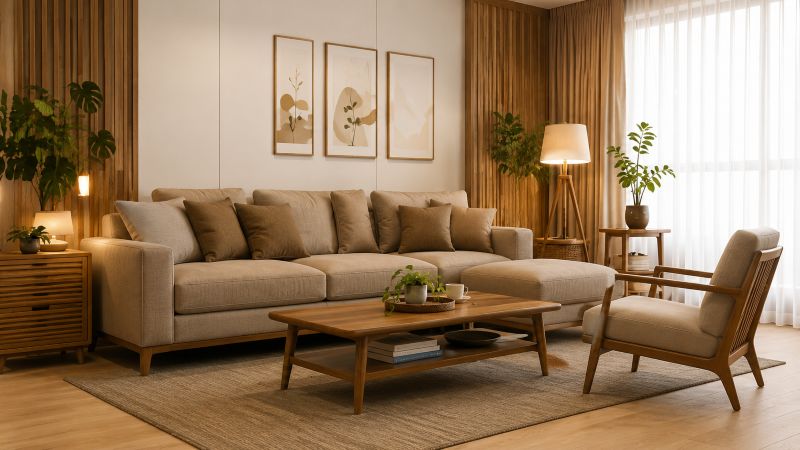 Cách chọn sofa phù hợp với diện tích phòng khách