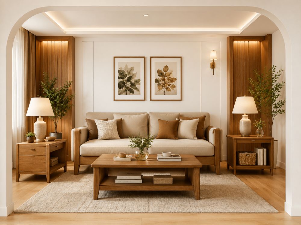 Phương án phối nội thất phòng khách