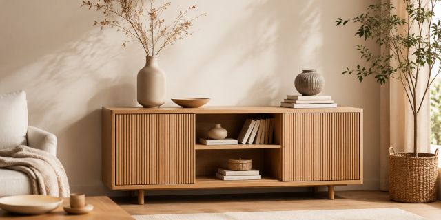 Tủ kệ trang trí phòng khách TinHome