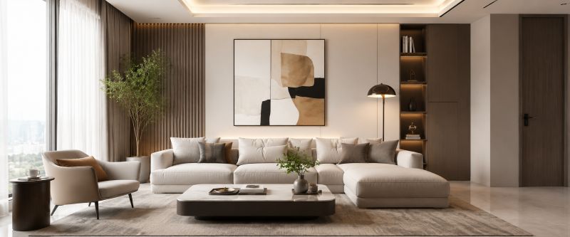 Nội thất phòng khách hiện đại TinHome