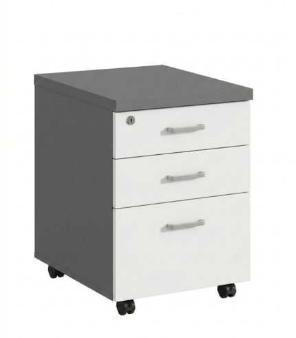Tab di động 3 ngăn TDD15.2 40x40x60 - Trắng kết hợp Ghi