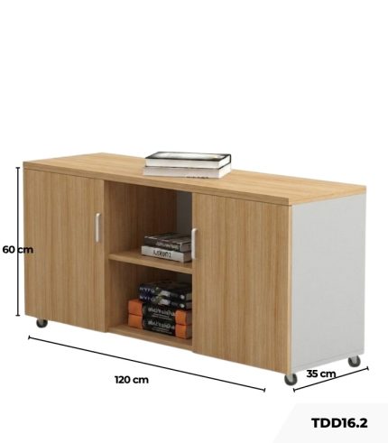 Tủ Phụ Di Động TDD16.2 120x35x60 - Vân gỗ