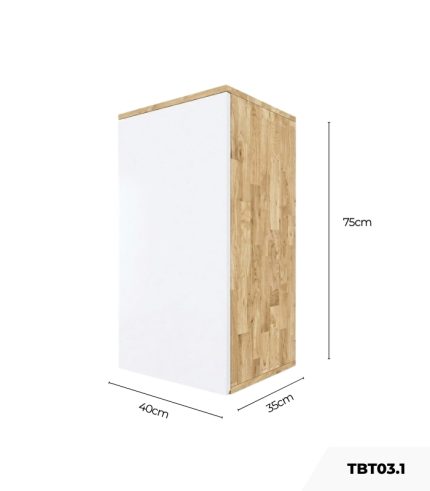 Tủ bếp trên Hệ 1 cửa mở TBT03.1 40x35x75 - Vân gỗ nhạt