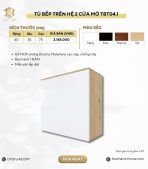 Tủ bếp trên Hệ 2 cửa mở TBT04.1 60x35x75 - Vân gỗ nhạt