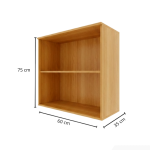Tủ bếp trên Hệ hở 2 tầng TBT02.2 60x35x75 - Vân gỗ nhạt