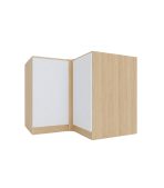 Tủ Bếp Dưới Hệ 2 Cửa Mở Góc Chữ L TBD03.1 102x102x82 - Vân gỗ nhạt