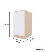 Tủ Bếp Dưới Hệ 1 Cửa Mở TBD05.1 40x60x82 - Vân gỗ nhạt
