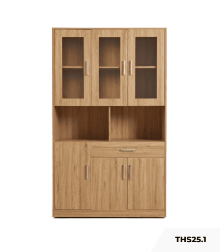 Tủ hồ sơ THS25.1 120×200 – Vân gỗ nhạt