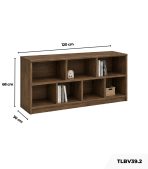 Tủ hồ sơ TLBV39.2 120x68 - Vân gỗ đậm