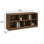 Tủ hồ sơ TLBV39.2 120x68 - Vân gỗ đậm