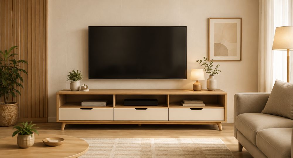 Tủ kệ phòng khách TinHome