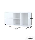 Tủ Phụ Di Động TDD12.1 120x40x65 - Trắng