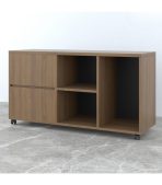 Tủ Phụ Di Động TDD12.2 120x40x65 - Vân gỗ đậm