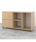 Tủ Phụ Di Động TDD12.3 120x40x65 - Vân gỗ