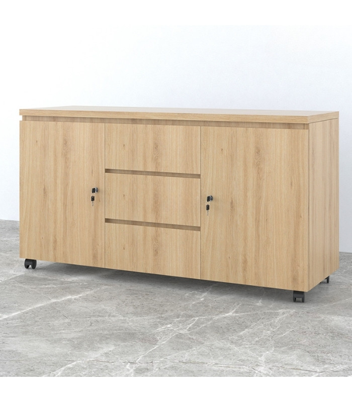 Tủ Phụ Di Động TDD11.2 120x40x65 - Vân gỗ