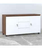 Tủ Phụ Di Động TDD11.5 120x40x65 - Vân gỗ đậm + Trắng