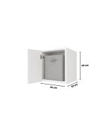 Tủ Quần Áo Nóc Lumi Trắng - 1 Cánh