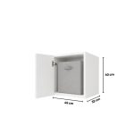 Tủ Quần Áo Nóc Lumi Trắng - 1 Cánh