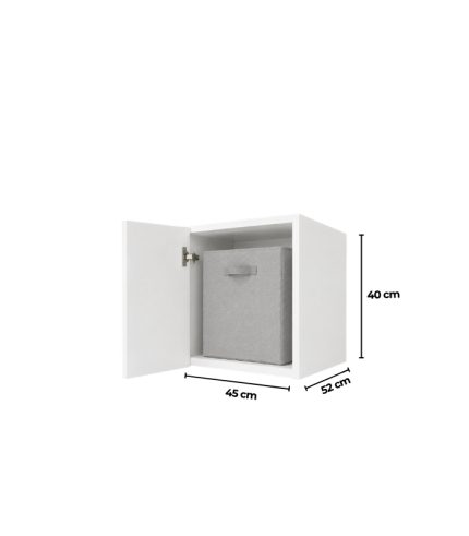 Tủ Quần Áo Nóc Lumi Trắng - 1 Cánh