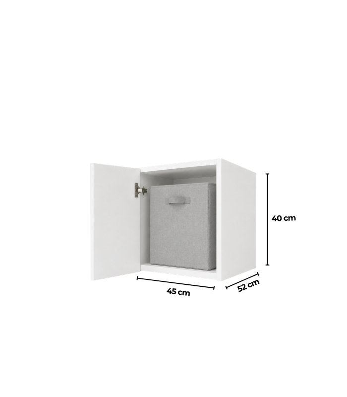 Tủ Quần Áo Nóc Lumi Trắng - 1 Cánh