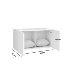 Tủ Quần Áo Nóc Lumi Trắng - 2 Cánh