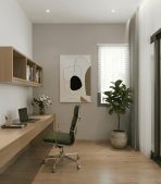Tủ sách treo tường TS01.1 120x40cm - Vân gỗ nhạt