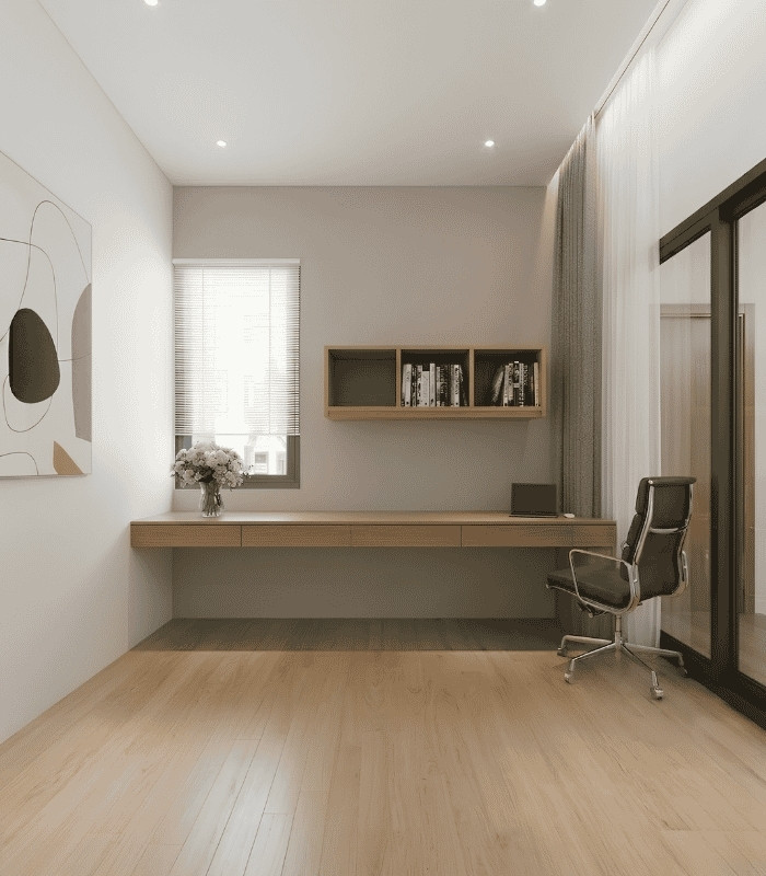 Tủ sách treo tường TS01.1 120x40cm - Vân gỗ nhạt
