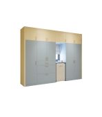 Tủ quần áo TG01.22 320x55x280 - Xanh Vàng - Ảnh 2