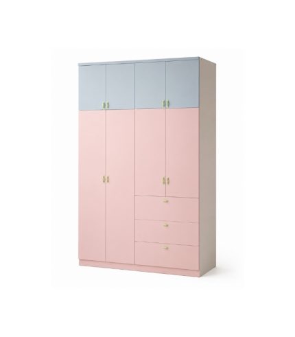 Tủ quần áo TG01.16 200x55x280 - Hồng Xanh