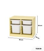 Tủ ngăn kéo đựng đồ chơi TG01.19 65x45x55 - Vàng