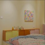 Tủ trang trí TG01.15 180x25x40 - Vàng Xanh Hồng