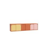 Tủ trang trí TG01.15 180x25x40 - Vàng Cam Hồng