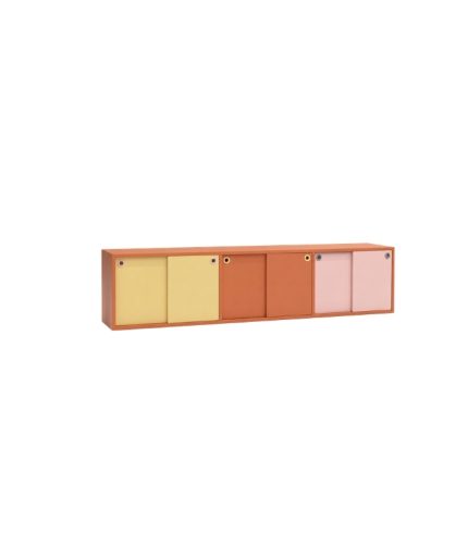 Tủ trang trí TG01.15 180x25x40 - Vàng Cam Hồng